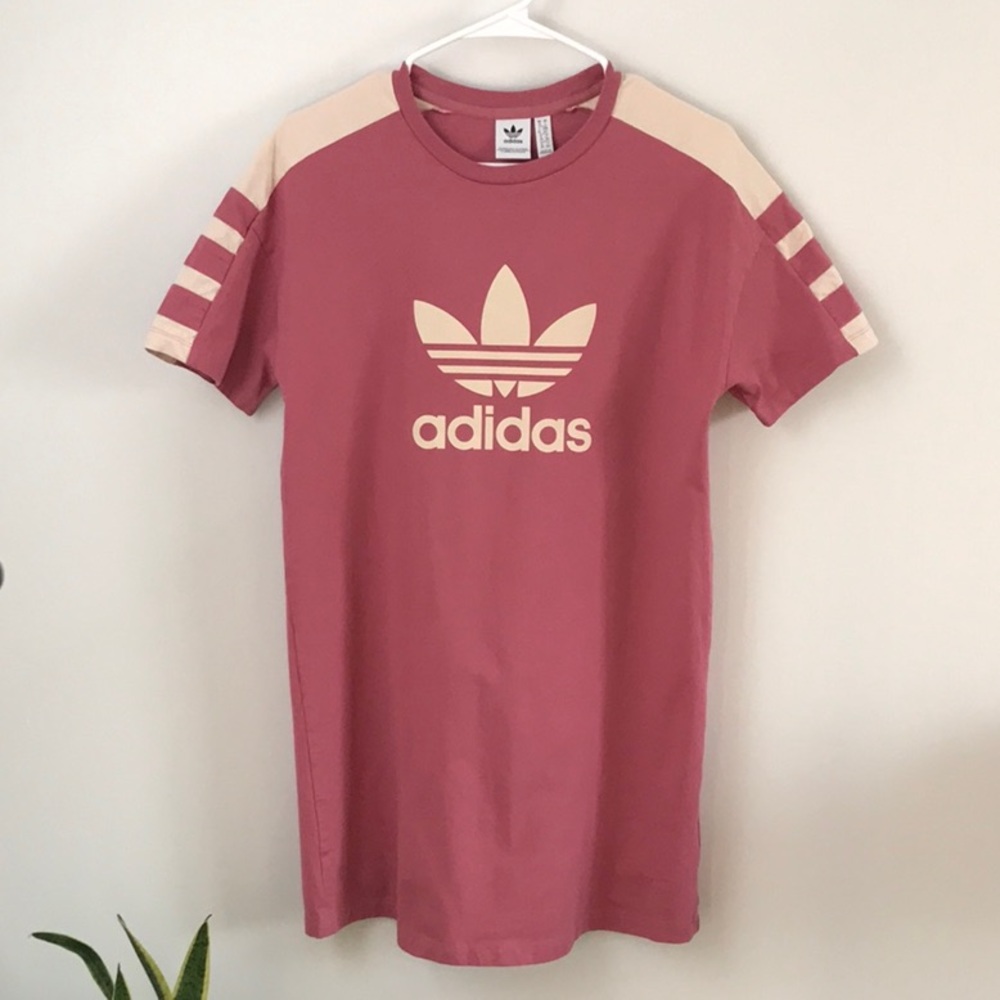 Adidas pink T-shirt dress